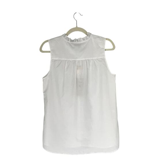 Tommy Bahama Agua Amara Top White Size Small Resort Wear Coastal Ruffle Blouse - Picture 4 of 11